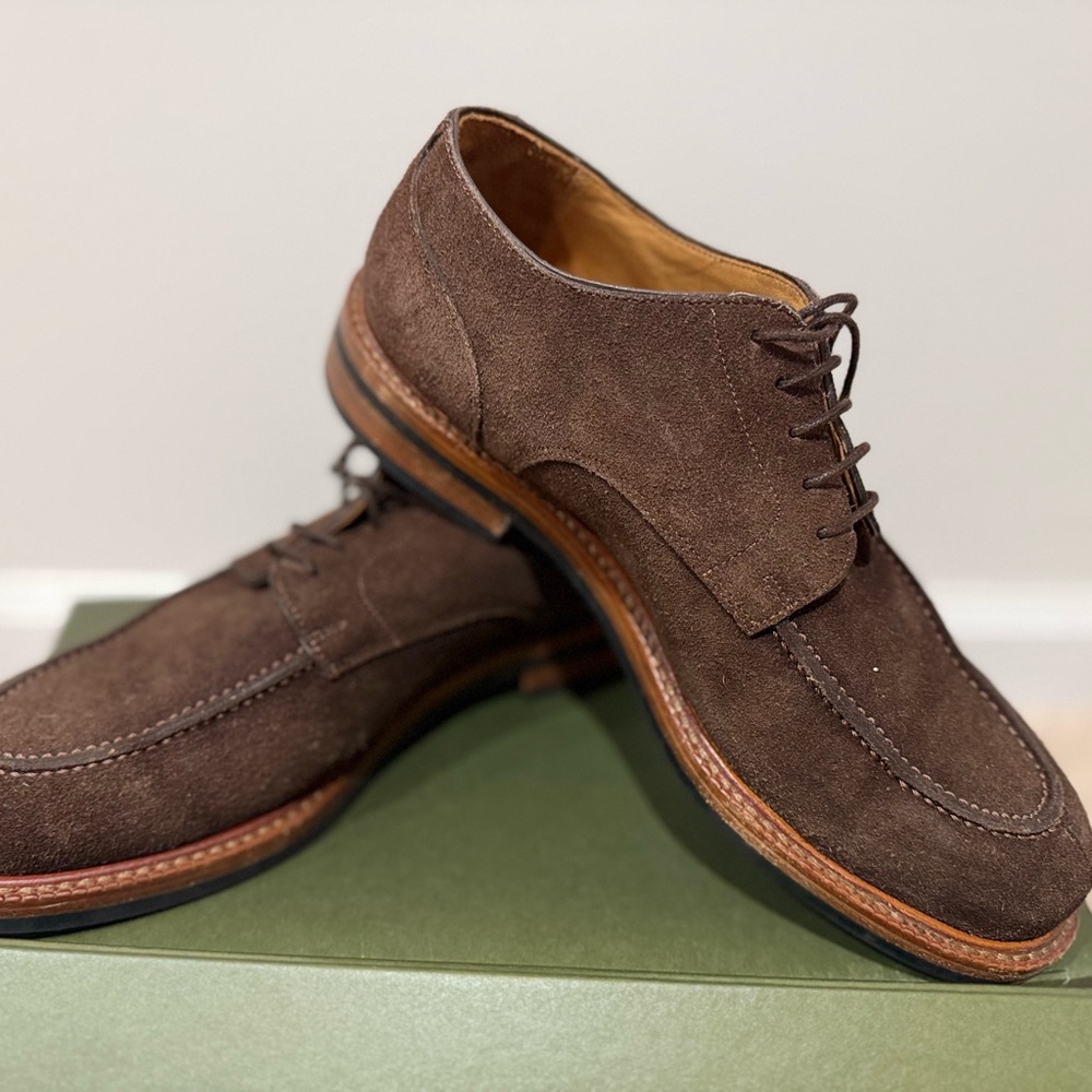 Beckett Simonon Brown Oxfords with Split Toe Design